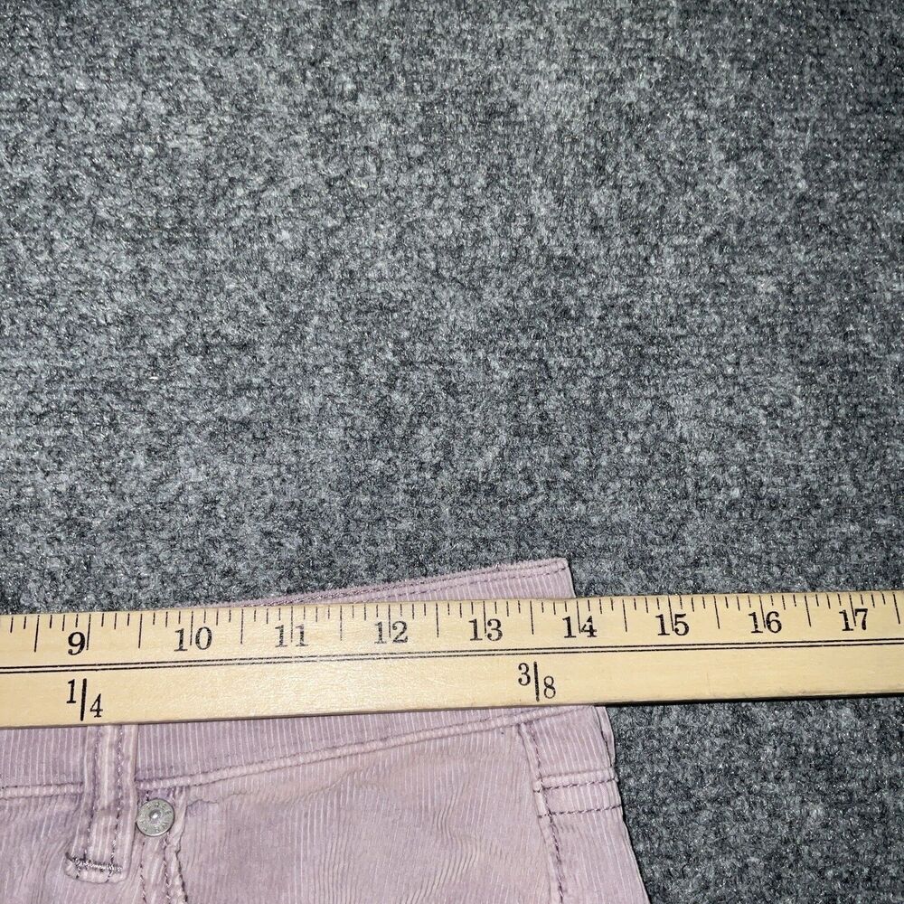 Free People  Pants Womens Size 26 Lavender Sun Chaser Corduroy exposed button - Picture 4 of 11